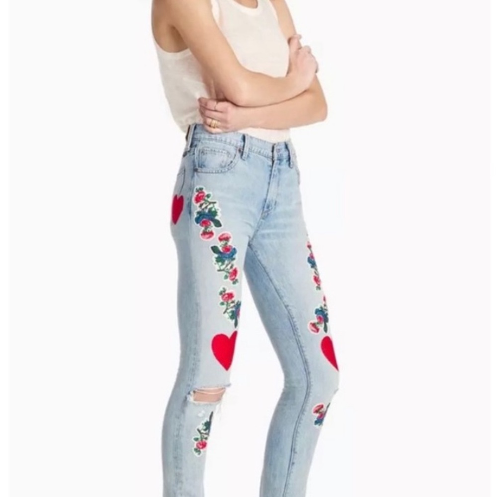 Lucky Jeans Bridgette Skinny Embroidered Size 27
